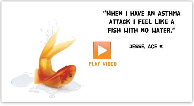 When I have an asthma attack I feel like a fish our of water. Click to play video